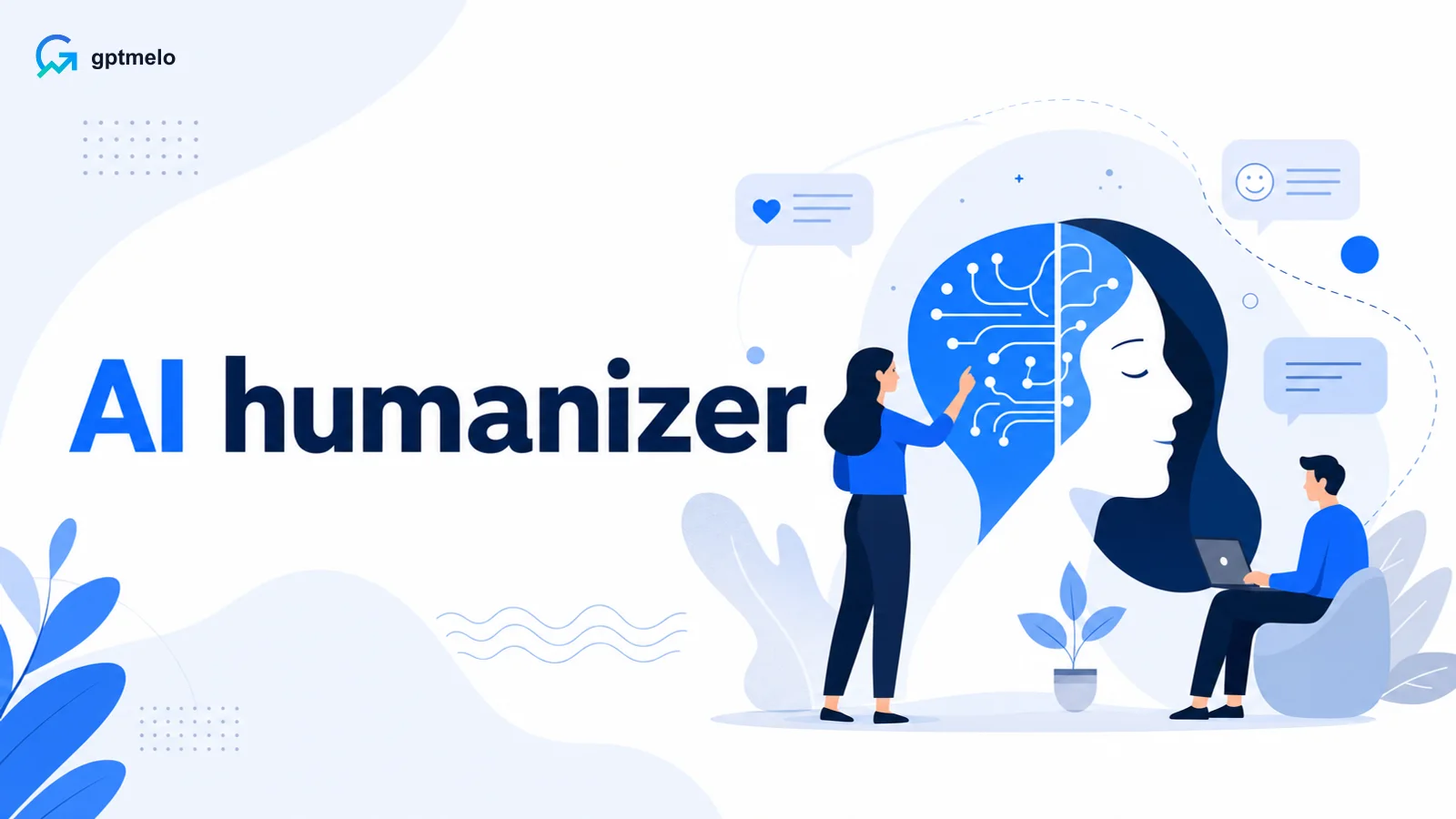Editorial cover for AI humanizer —readability edits on LLM drafts