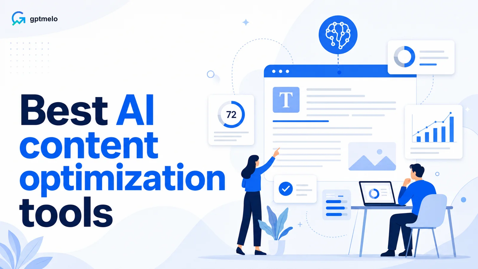 Editorial cover for best AI content optimization tools — free checks for visibility