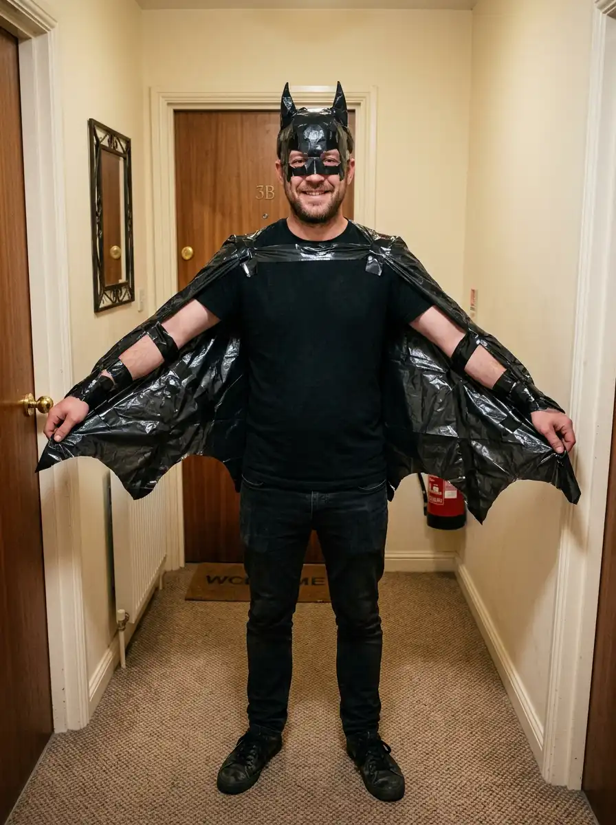 DIY black-bag bat sample generated with Gemini